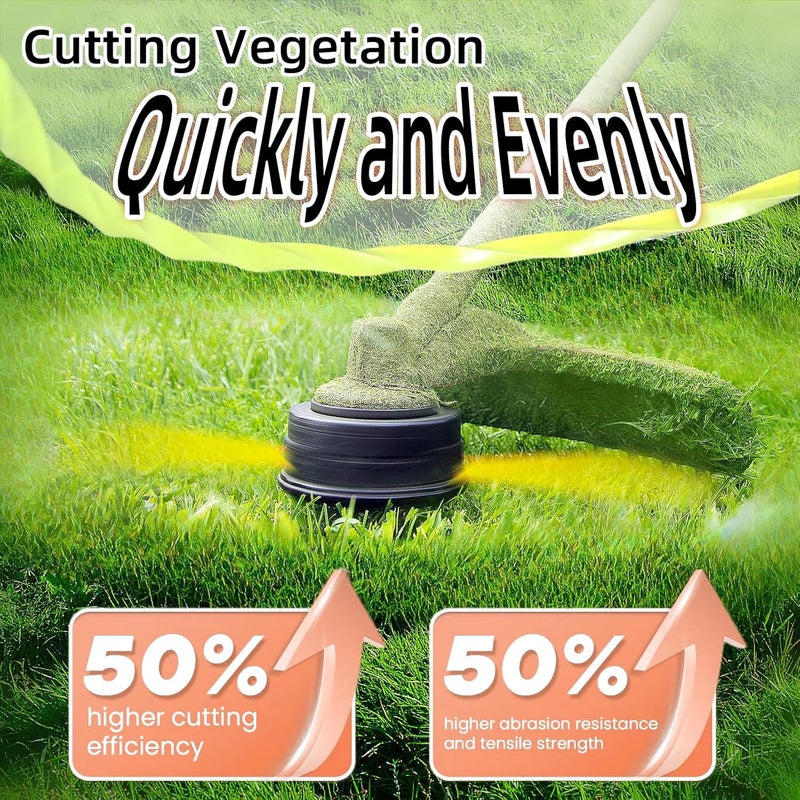 Quintillus String Trimmer Line .095 0.5 LB Compatible with Ego String Trimmer 095 Weed Eater String Twisted Trimmer Line Universal Fit Weed Wacker String Trimmer String Premium Material Reusable Reel - Image 3